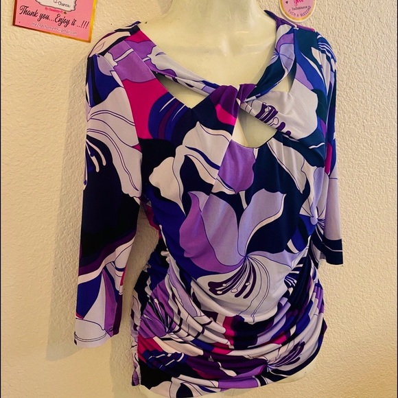 “Jennifer Lopez “ purple Blouse size “ M” - Picture 5 of 14